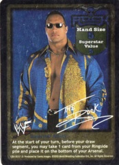 The Rock face card